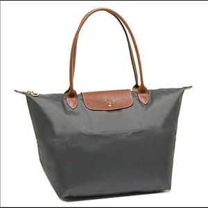 Authentic Longchamp Le Pliage Large Tote Graphite